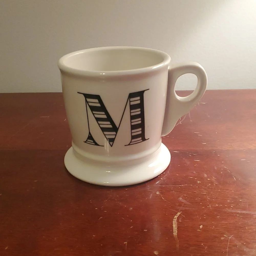 Anthropologie Monogram Initial Letter M Coffee Tea Mug - Picture 4 of 9